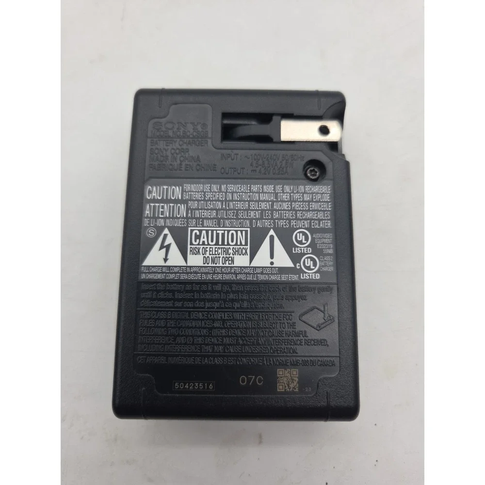 Genuine Sony BC-CSGB Battery Charger | For NP-BG1 & NP-FG1 Batteries